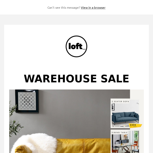 Unbox Incredible Savings: Don't Miss Our Warehouse Sale!