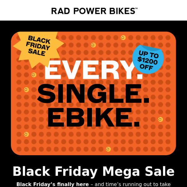 Black Friday ⚡ Up to $1200 off ebikes