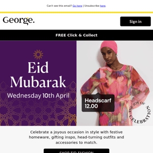 🌠 Eid Mubarak! Celebrate with George. 🥳