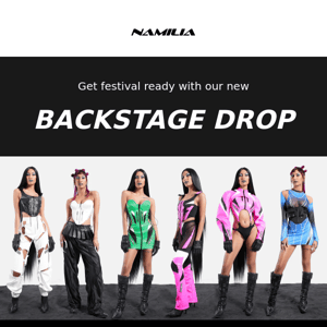BACKSTAGE DROP NOW ONLINE - GET FESTIVAL READY