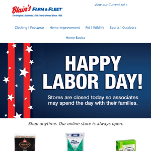 Happy Labor Day ☆ Check Out our Free Shipping Offers + More!