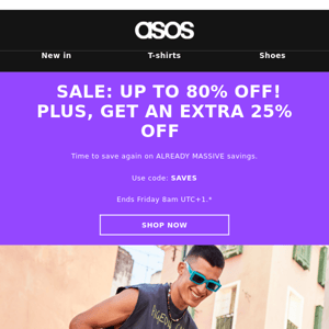 Up to 80% off Sale stuff 🤪
