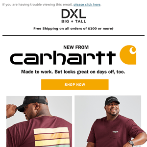 New Carhartt: Not Just For The Job Site.