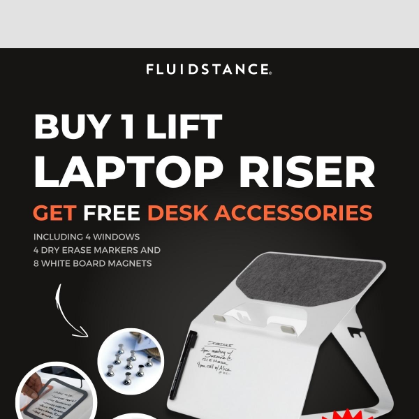 🚨 Buy 1 Lift and Get FREE Desk Essentials