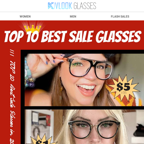 TOP 10 Best Sale Glasses in 2023 🏆Only $1+BOGO