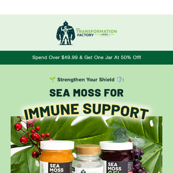 Supercharge your immunity Sea Moss Transformation