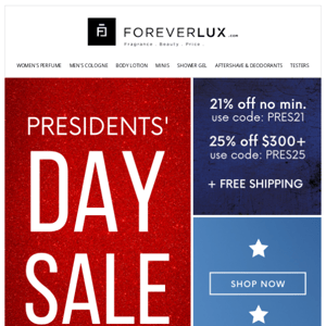6 Hours left! Presidents' Day Sale