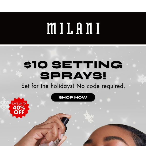Limited-time Offer: $10 Setting Sprays