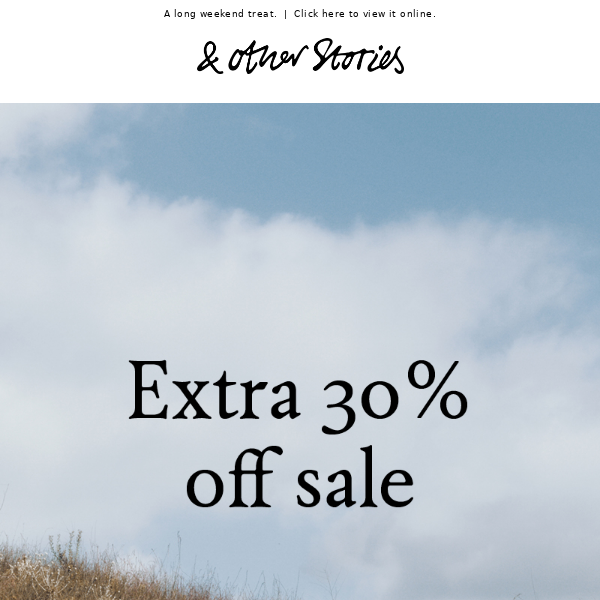 Extra 30% off SALE