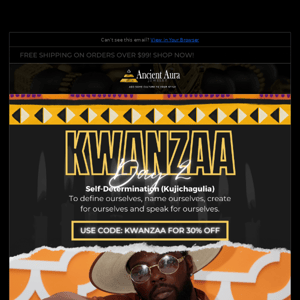 Celebrate Kwanzaa With 30% Off!