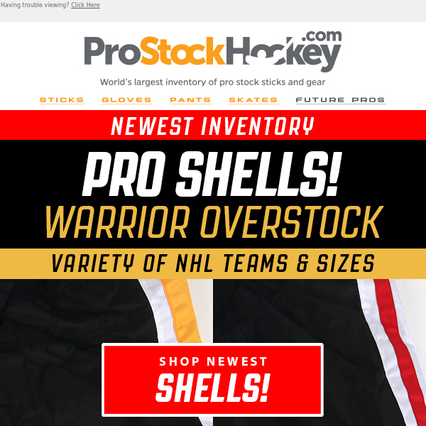 Big New Shell Inventory — Pro Overstock!