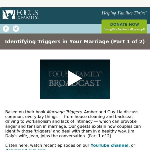 Identifying Triggers in Your Marriage