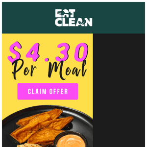 $4.30 per meal! Spend less time planning dinner