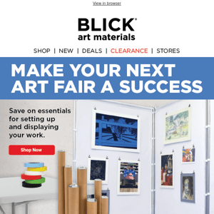 Get ready for your next art fair!