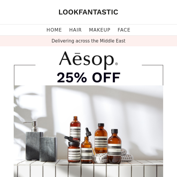 ⚡ Aesop ⚡ 25% Off