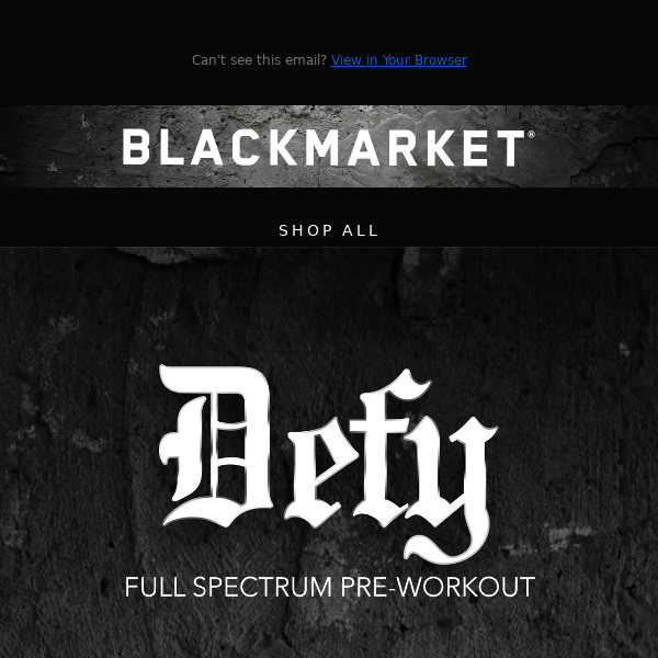 NEW - DEFY PRE-WORKOUT - NOW AVAILABLE