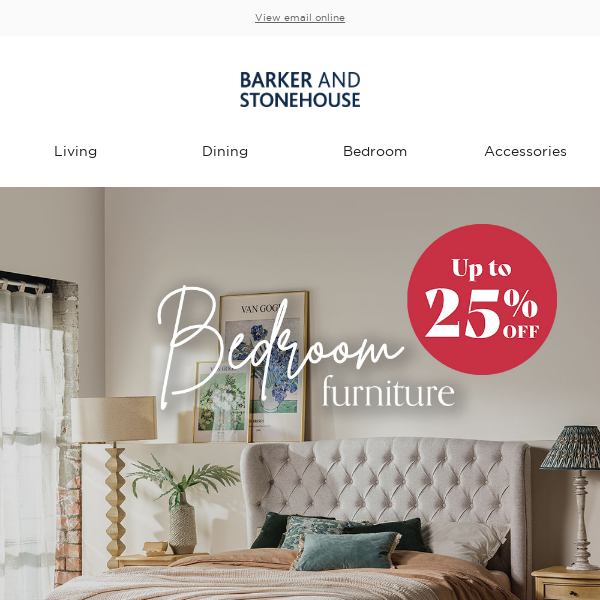 Bedroom Sale – up to 25% off!