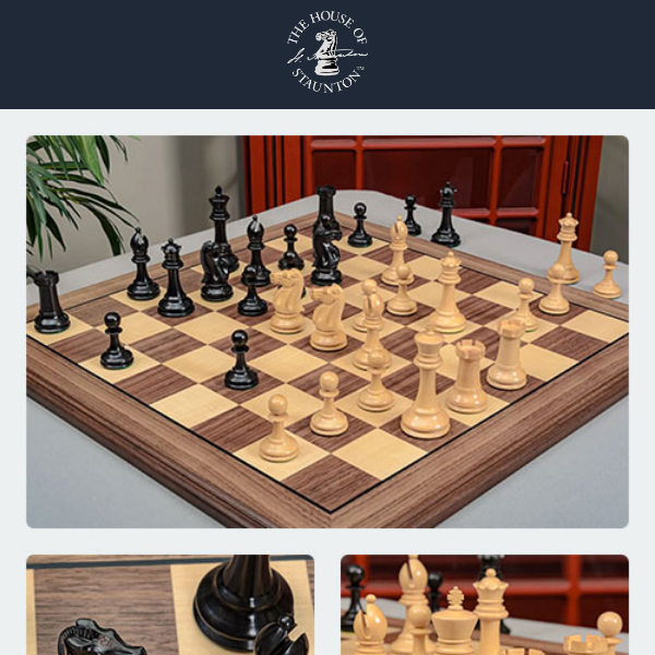 Our Featured Chess Set of the Week -  The Vigilant Series Luxury Chess Pieces - 4" King