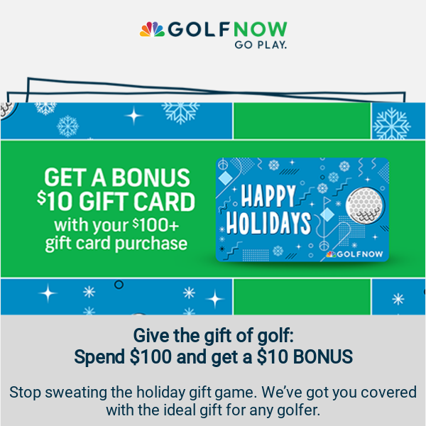 The season of savings: Spend $100 and get a $10 BONUS