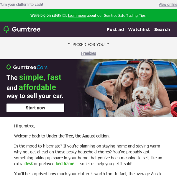 Gumtree, see what’s new at Gumtree