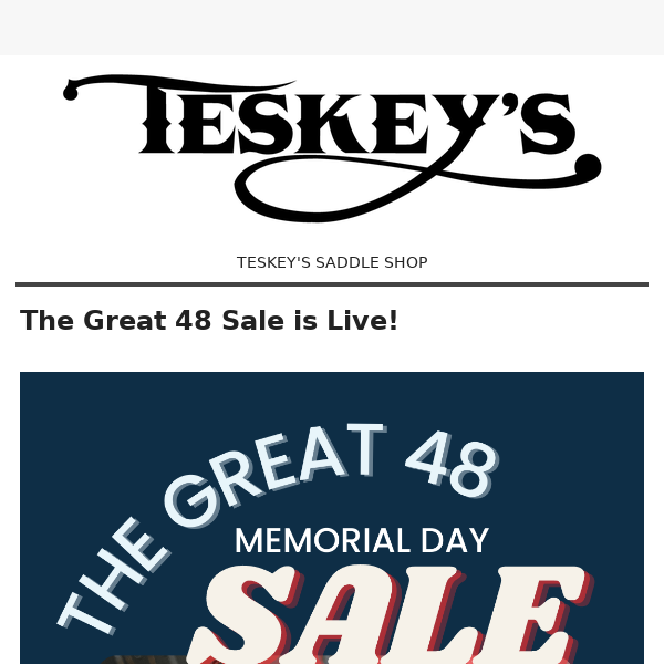 The Great 48 Sale is Live!