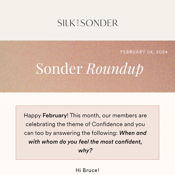 Sonder Roundup: Ready to Elevate Your Confidence?📈