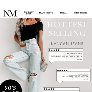 the hottest 90's KanCan flares are BACK! 👖