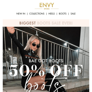 50% OFF Envy Shoes! 🤑