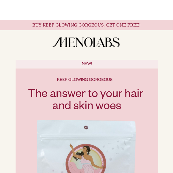 The answer to your meno-related hair and skin woes is here