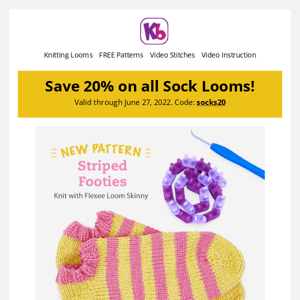 Easy footies pattern + 20% Off Sale