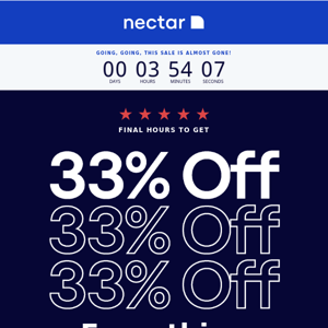 Ending. Right. Now: 33% OFF Site-wide❗️