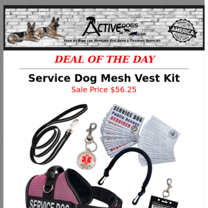 OVERSTOCK BLOWOUT - Service Dog Mesh Vest Kit