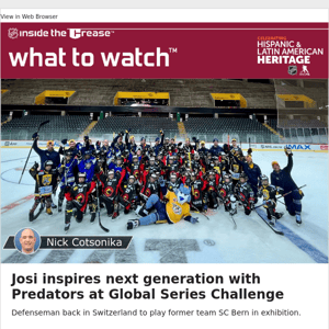 Josi inspires next generation with Predators at Global Series Challenge