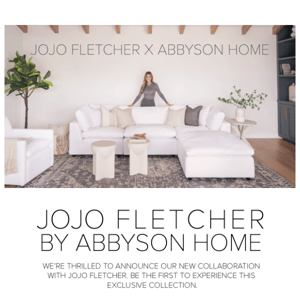 Announcing the JoJo Fletcher X Abbyson Home Collection