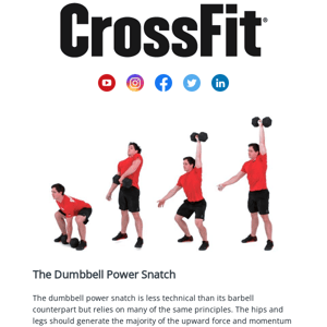 EOD 230512: The Dumbbell Power Snatch