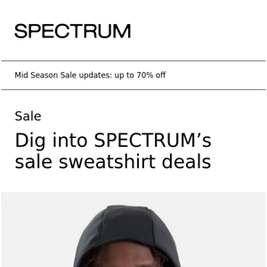 Dig into SPECTRUM’s sweatshirt sale deals