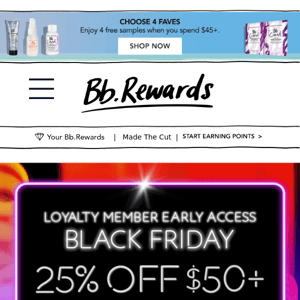 VIPS: 25% off + 2 repair faves, on us.