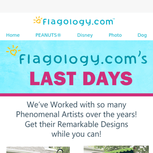 Flagology's Last Days - One Week Left!