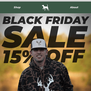 BLACK FRIDAY SALE: 15% Off Everything 🇺🇸