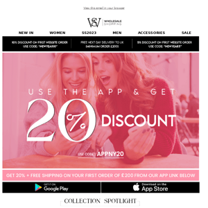 WHY WAIT FOR👗20% DISCOUNT?😍 DOWNLOAD APP & GET IT NOW!🌺