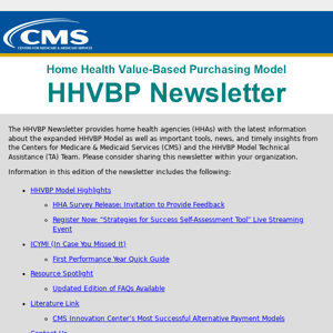 Expanded HHVBP Model Newsletter – February 2023