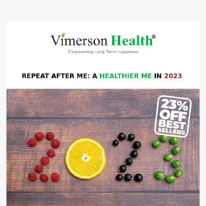 Repeat after me: A Healthier Me in 2023!🍏