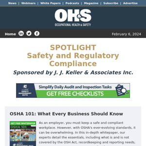 Spotlight: Safety and Regulatory Compliance
