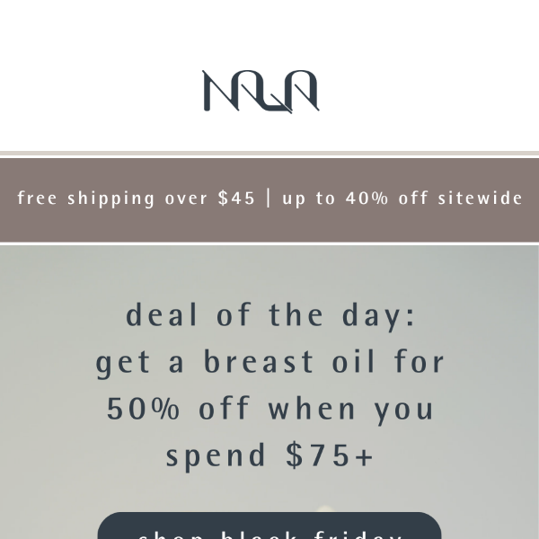 50% off Breast Oil 🥰