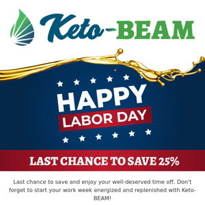 Last Chance to Save 25% ! 🇺🇸