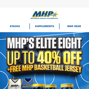 ELITE 8 🏀 40% OFF Pre-Workouts + 🆓Jersey
