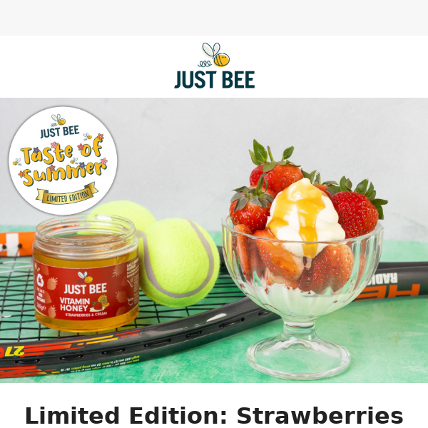 Strawberries & Cream Vitamin Honey is here! 🍓