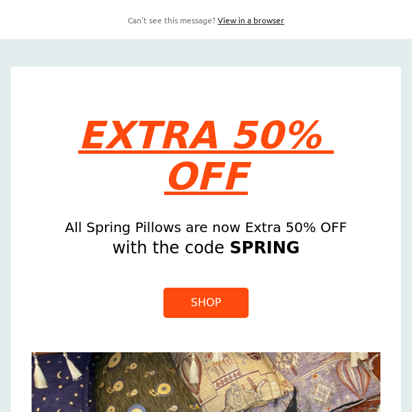 EXTRA 50% OFF