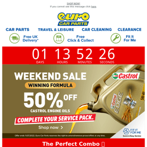 Your Chance To Save 50% On Castrol & Mahle Ends Tomorrow!