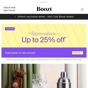 Up to 25% off NEWS!